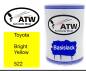 Preview: Toyota, Bright Yellow, 522: 500ml Lackdose, von ATW Autoteile West.